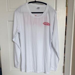 GUARD White Long-Sleeve Men's Swim Shirt